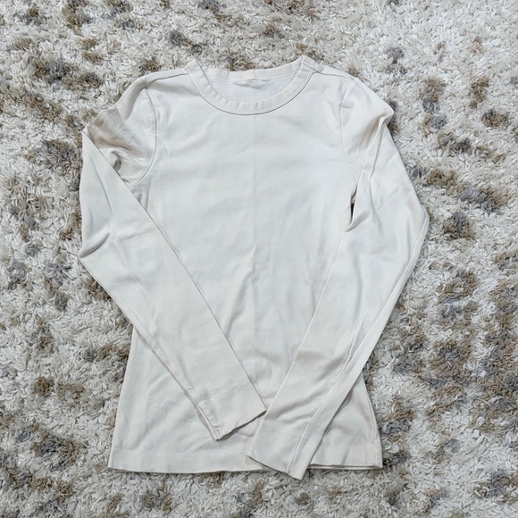 H&M Tops - H&M Off-White Long Sleeve Shirt*